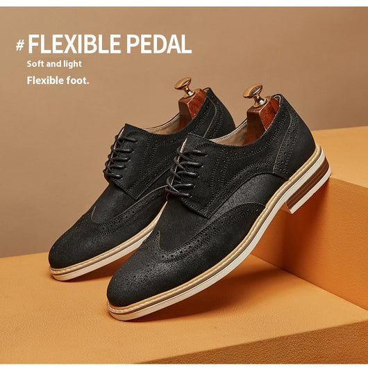 Zapatos Formales de Gamuza Auténtica para Hombre - Estilo Brogue Ejecutivo - Image 24