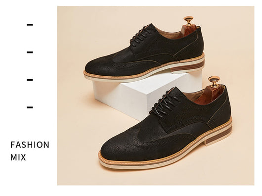 Zapatos Formales de Gamuza Auténtica para Hombre - Estilo Brogue Ejecutivo - Image 26
