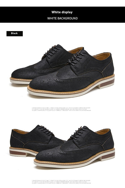 Zapatos Formales de Gamuza Auténtica para Hombre - Estilo Brogue Ejecutivo - Image 27