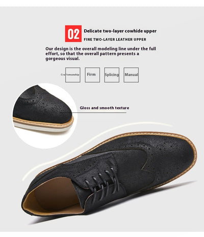 Zapatos Formales de Gamuza Auténtica para Hombre - Estilo Brogue Ejecutivo - Image 28