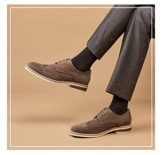 Zapatos Formales de Gamuza Auténtica para Hombre - Estilo Brogue Ejecutivo - Image 33