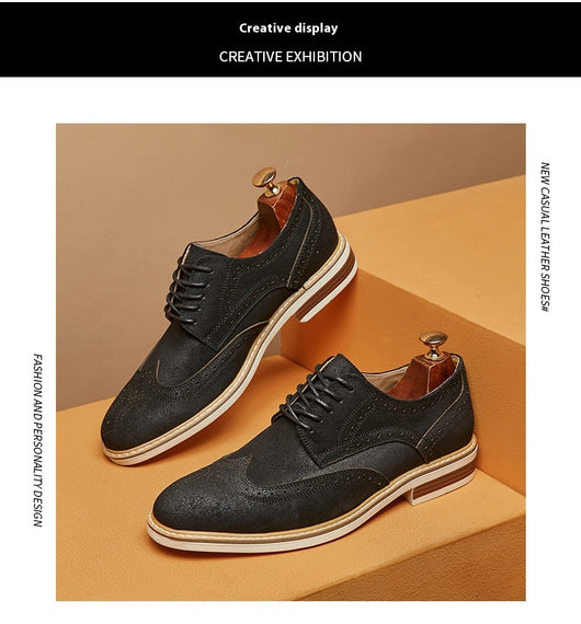 Zapatos Formales de Gamuza Auténtica para Hombre - Estilo Brogue Ejecutivo - Image 36
