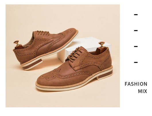 Zapatos Formales de Gamuza Auténtica para Hombre - Estilo Brogue Ejecutivo - Image 37