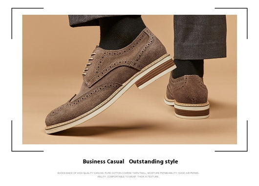 Zapatos Formales de Gamuza Auténtica para Hombre - Estilo Brogue Ejecutivo - Image 38