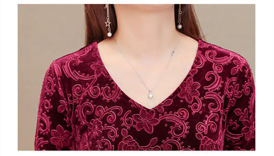 Vestido Elegante Ajustado con Manga Larga y Textura Grabada - Image 10