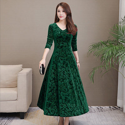 Vestido Elegante Ajustado con Manga Larga y Textura Grabada - Image 12