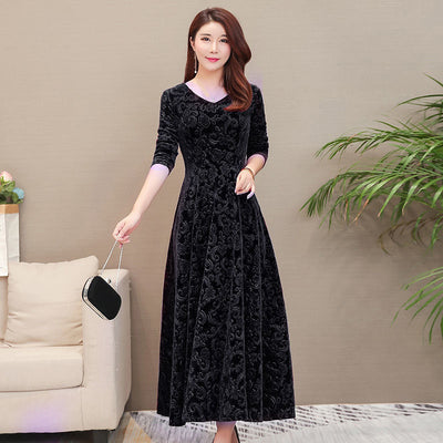 Vestido Elegante Ajustado con Manga Larga y Textura Grabada - Image 18