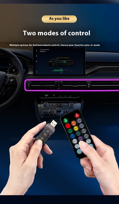Luz de Ambiente para Auto 64 Colores con Fibra Óptica - Image 22
