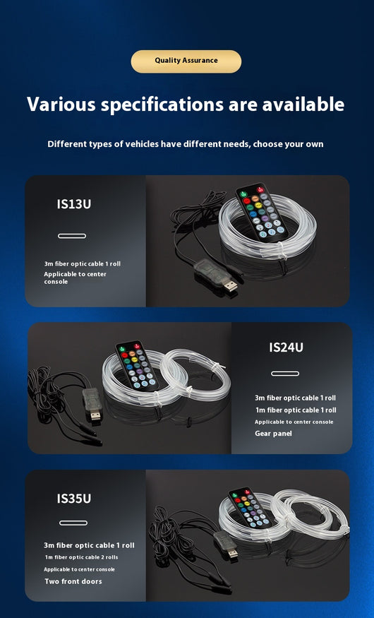 Luz de Ambiente para Auto 64 Colores con Fibra Óptica - Image 26