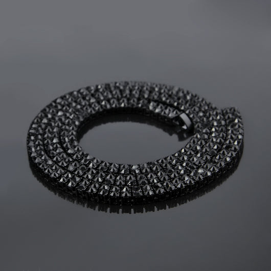 Collar de Doble Fila con Diamantes Estilo Hip Hop - Image 14