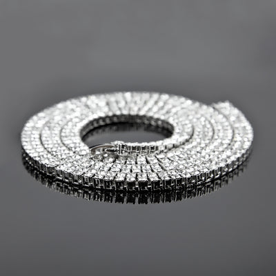 Collar de Doble Fila con Diamantes Estilo Hip Hop - Image 15