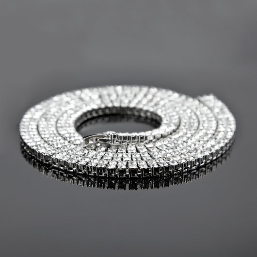 Collar de Doble Fila con Diamantes Estilo Hip Hop - Image 15