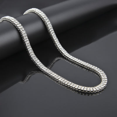 Collar de Doble Fila con Diamantes Estilo Hip Hop - Image 17