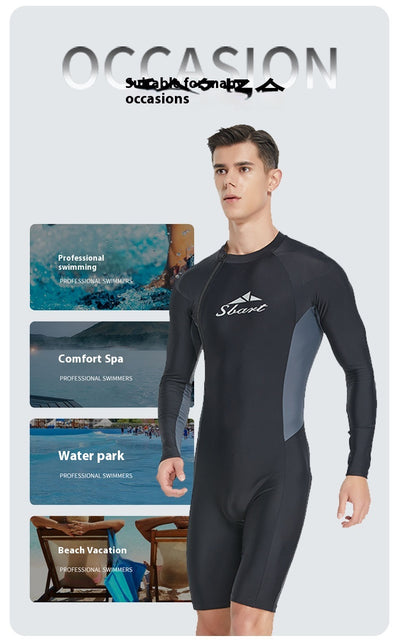 Traje de Baño Deportivo Manga Larga con Protección Solar - Image 18