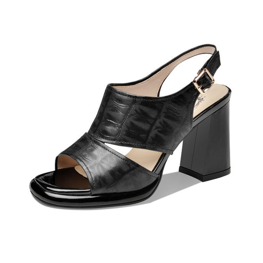 Tacones Altos Plataforma Impermeables Talla Grande Punta Abierta - Image 23
