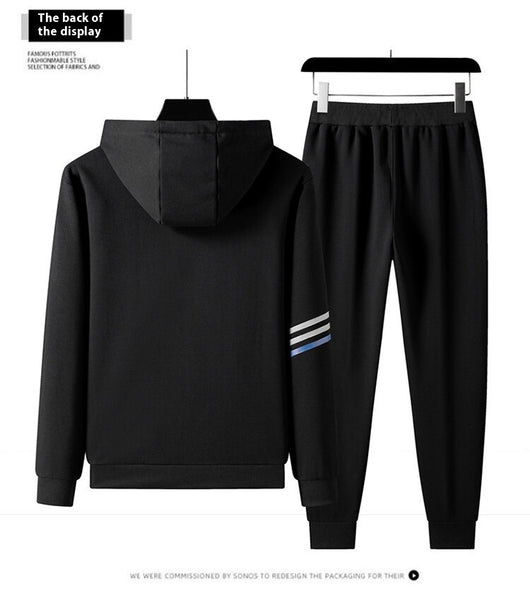 Conjunto Deportivo de Sudadera con Capucha y Pantalón en Algodón Puro para Hombre - Image 33