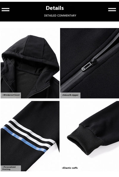 Conjunto Deportivo de Sudadera con Capucha y Pantalón en Algodón Puro para Hombre - Image 34