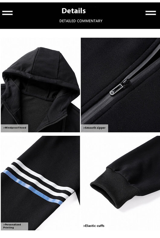 Conjunto Deportivo de Sudadera con Capucha y Pantalón en Algodón Puro para Hombre - Image 34