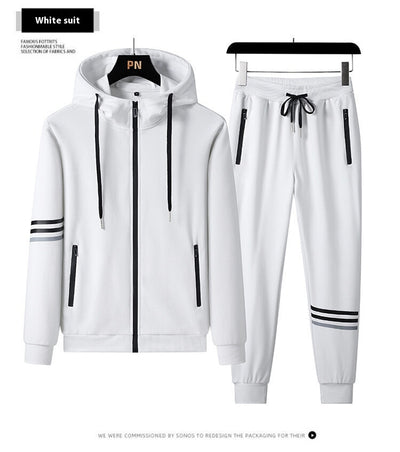 Conjunto Deportivo de Sudadera con Capucha y Pantalón en Algodón Puro para Hombre - Image 37