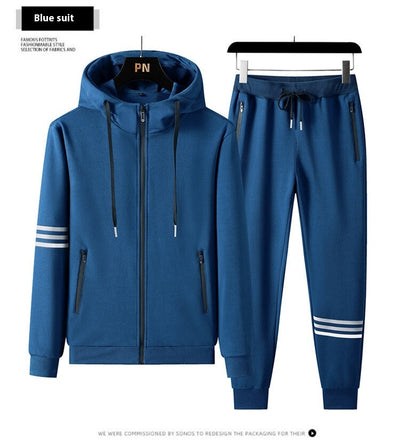 Conjunto Deportivo de Sudadera con Capucha y Pantalón en Algodón Puro para Hombre - Image 40