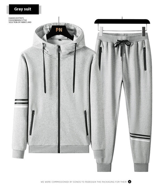 Conjunto Deportivo de Sudadera con Capucha y Pantalón en Algodón Puro para Hombre - Image 41