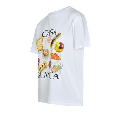 Camiseta Estampado Afternoon Tea Suelta Multiuso Manga Corta Marca Fashion - Image 16
