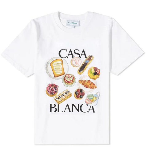Camiseta Estampado Afternoon Tea Suelta Multiuso Manga Corta Marca Fashion - Image 17