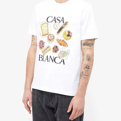 Camiseta Estampado Afternoon Tea Suelta Multiuso Manga Corta Marca Fashion - Image 18