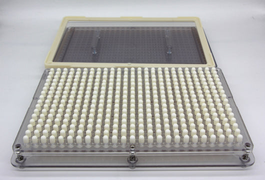 Tablero de Llenado de Cápsulas Transparentes 400 Orificios con Divisor - Image 9