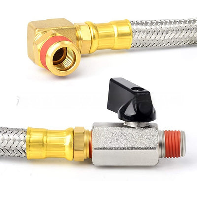 Conector Rápido de Latón 1/4" NPT con Válvula de Bola para Compresor de Aire - Image 20