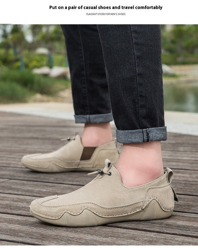 Zapatos Casuales de Cuero para Hombre - Transpirables y sin Cordones - Image 21