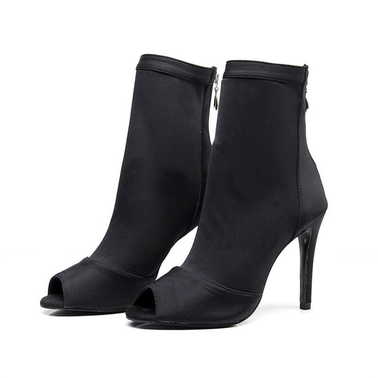 Zapatos de Baile Latino Elásticos Negros - Image 9