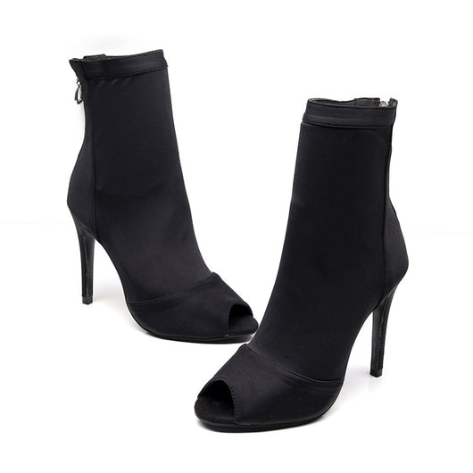 Zapatos de Baile Latino Elásticos Negros - Image 16
