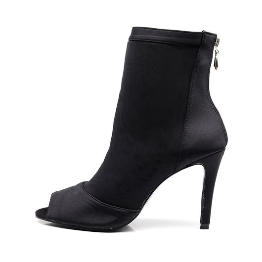 Zapatos de Baile Latino Elásticos Negros - Image 17