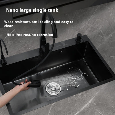 Fregadero de Acero Inoxidable Nano con Acabado Espejo para Cocina y Lavado - Image 17