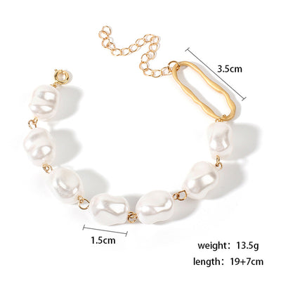 Pulsera de Perlas Barrocas Irregulares - Image 9