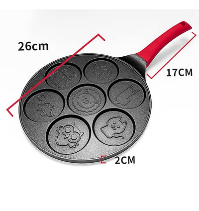 Sartén Antiadherente de Aleación de Aluminio con 7 Orificios para Desayuno - Image 8