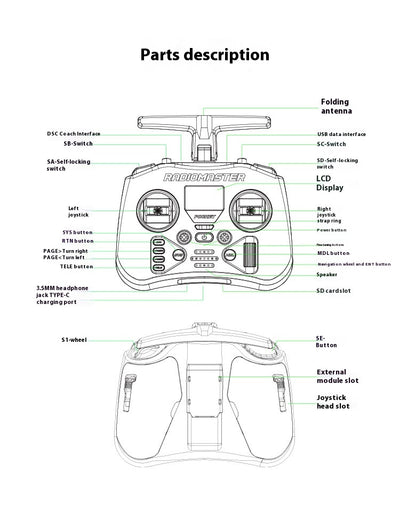 Control Remoto de Bolsillo ELRS - Rocker Portátil de Alto Rendimiento - Image 25