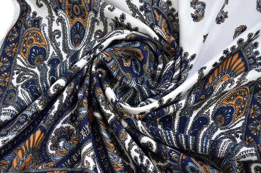 Pañuelo Étnico Retro Estampado Cachemir Xinjiang con Borlas - Image 25