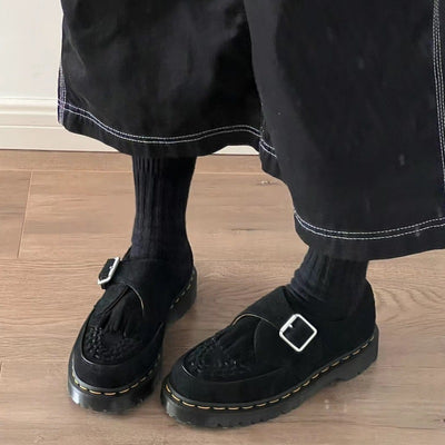 Zapatos de Cuero Unisex con Borlas - Estilo Versátil para Él y Ella - Image 18