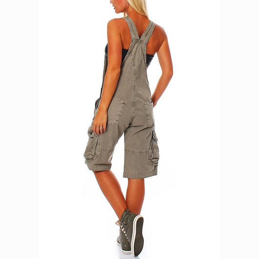 Pantalón Casual Mujer con Tirantes Tipo U-Collar - Image 11