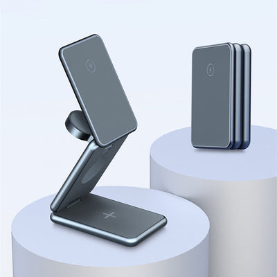 Cargador Inalámbrico 3 en 1 de Metal Plegable - Image 16
