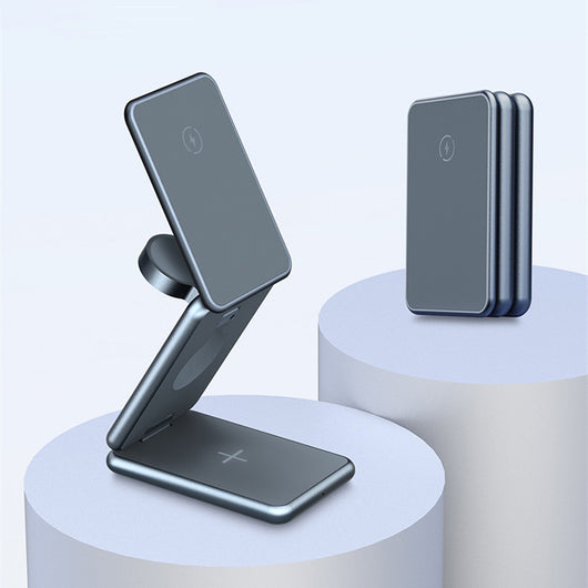 Cargador Inalámbrico 3 en 1 de Metal Plegable - Image 16