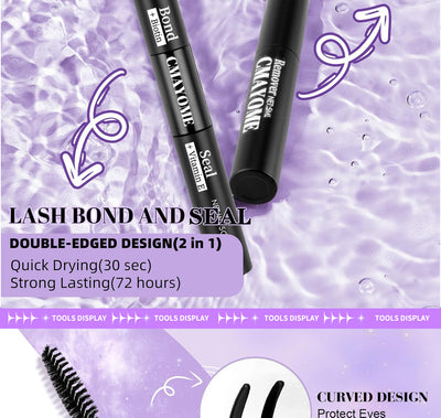 Kit Completo de Pestañas Postizas Segmentadas con Adhesivo Doble - Image 11
