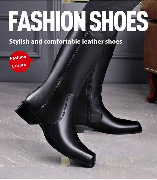 Botas Ejecutivas de Cuero con Punta Afilada para Hombre - Image 20