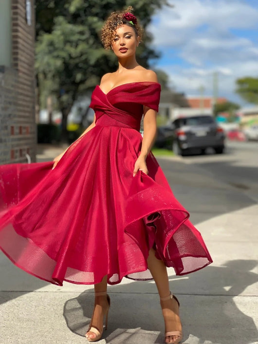 Vestido Elegante Escote Frío Espalda Descubierta para Fiestas y Eventos - Image 7