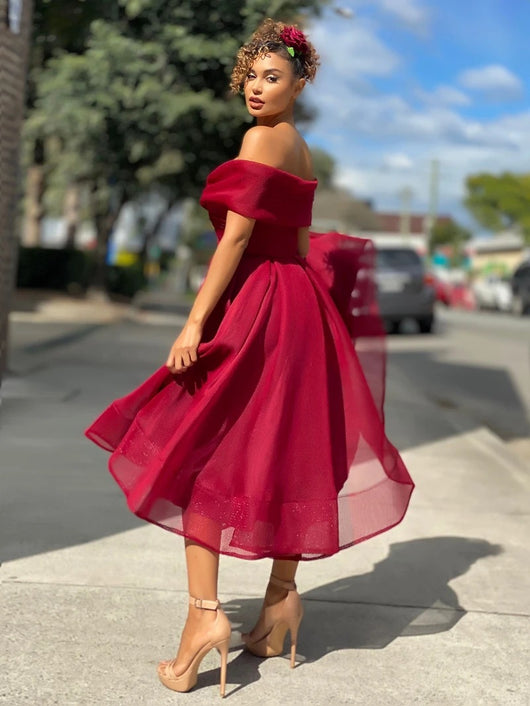 Vestido Elegante Escote Frío Espalda Descubierta para Fiestas y Eventos - Image 11