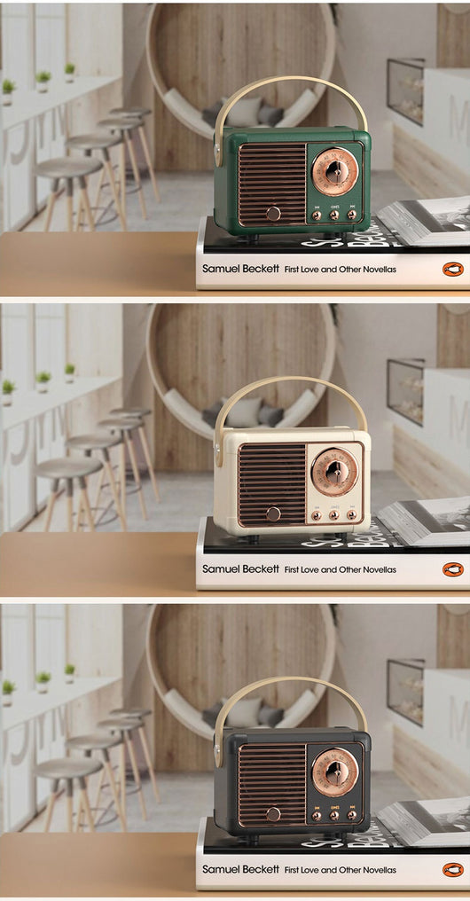 Altavoz Bluetooth Portátil Retro Mini Inalámbrico para Auto y Escritorio - Image 46