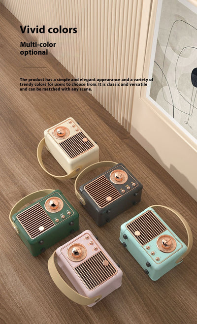 Altavoz Bluetooth Portátil Retro Mini Inalámbrico para Auto y Escritorio - Image 48