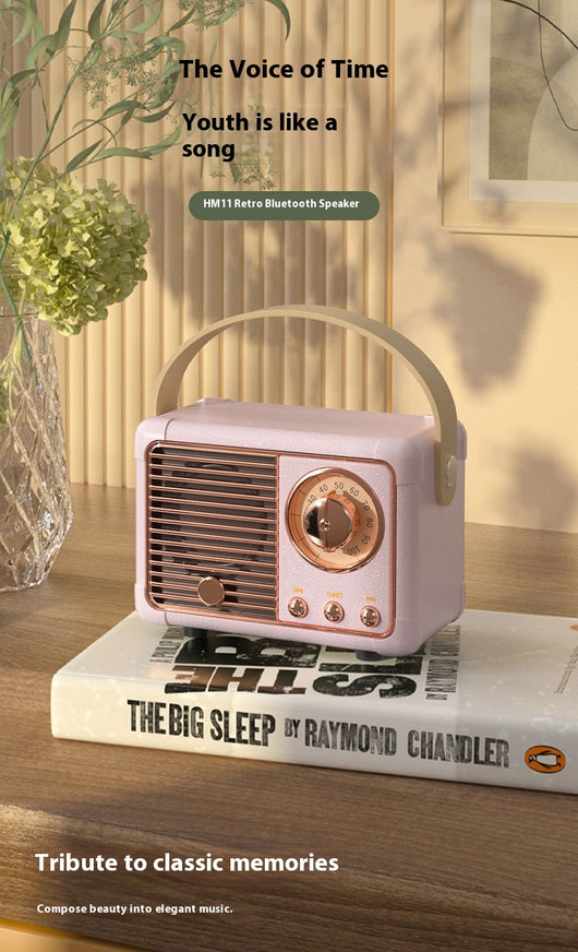 Altavoz Bluetooth Portátil Retro Mini Inalámbrico para Auto y Escritorio - Image 49